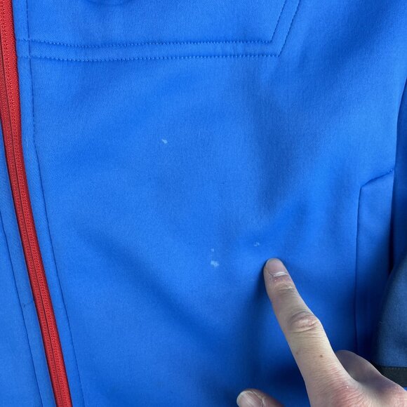 Ski-Doo BRP Water Resistant Lightweight Softshell blue Jacket XL (Stained, read) - Picture 10 of 16